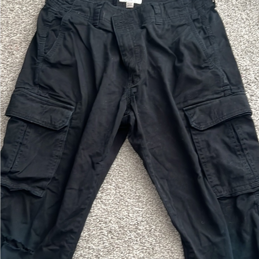 Goodfellow & Co Black Cargo Pants Relaxed Fit